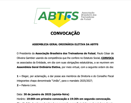 ASSEMBLEIA GERAL ORDINÁRIA ELETIVA DA ABTFS